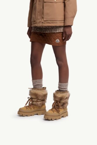 MONCLER Peak Après Suede & Shearling Boots